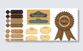 木牌矢量素材图片