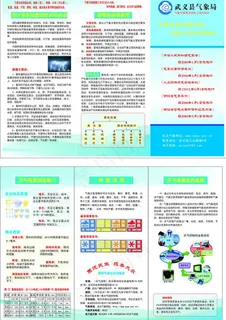 气象宣传三折页图片