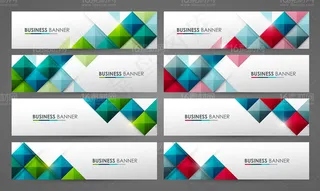 时尚条幅横幅设计矢量素材