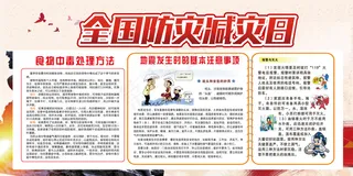 全国防灾减灾日展板