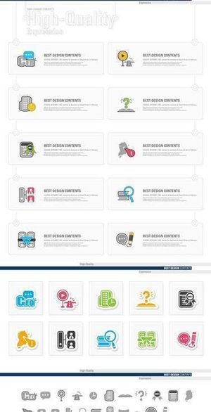 通迅行业UI网页图标标识设计矢量素...