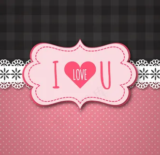 精致水玉点情人节贺卡矢量素材