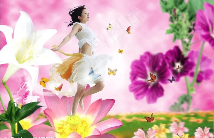 花仙子图片(3543X2501(DPI:300))psd模版下载
