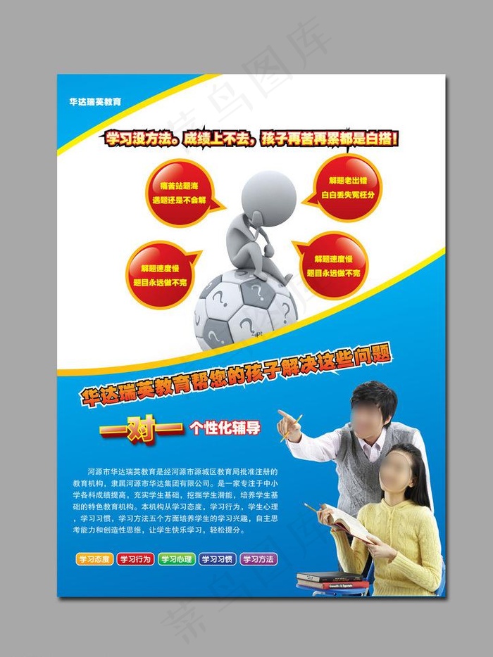 培训学校宣传单图片eps,ai矢量模版下载