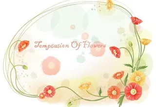 韩国植物装饰边框矢量图16