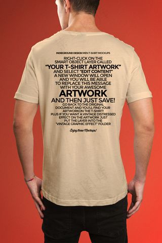 白色背印T恤