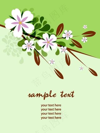 美丽植物花朵背景