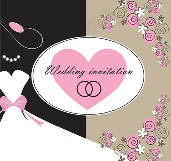 婚礼邀请卡图片