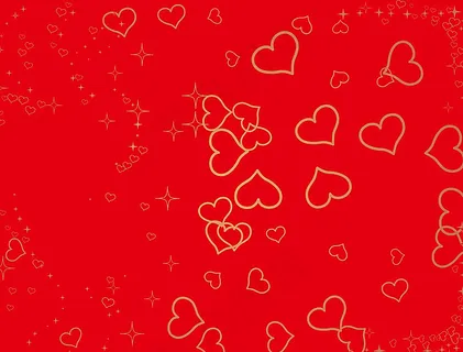 红色心形浪漫背景图片