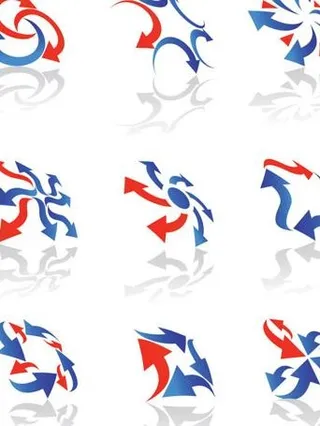 动感箭头图形矢量素材