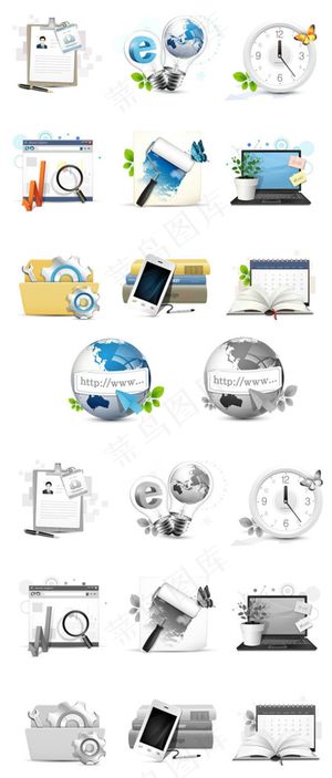 企业网站小图标ai矢量素材