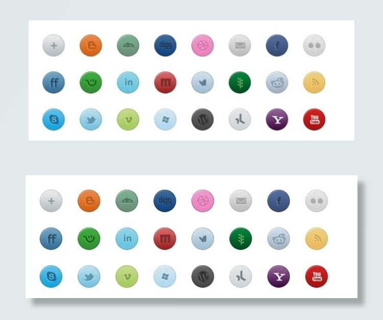 多彩社交媒体图标下载