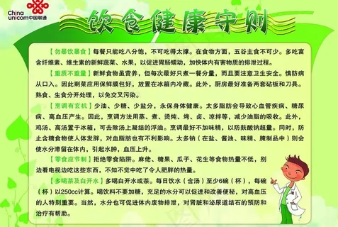 饮食健康守则图片