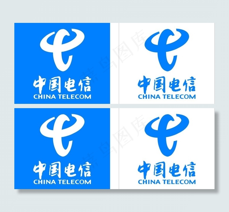 中国电信logo图片cdr矢量模版下载