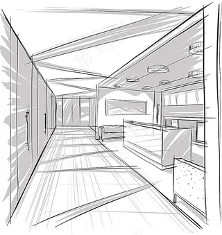 手绘室内装饰效果