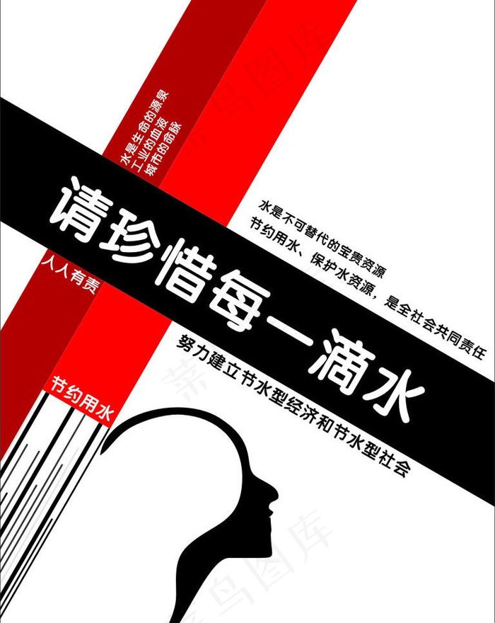 保护水资源图片cdr矢量模版下载