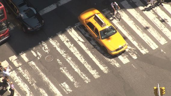 纽约市人行横道2股票视频镜头特写