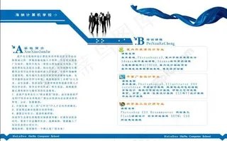 学校宣传画册第二页图片