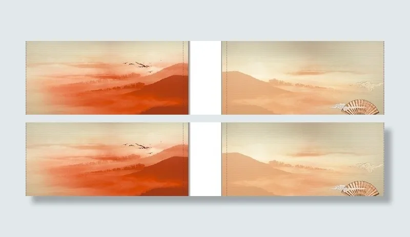 山水名片图片(96X60)cdr矢量模版下载