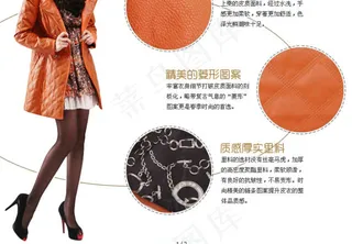 时尚外套细节展示模板