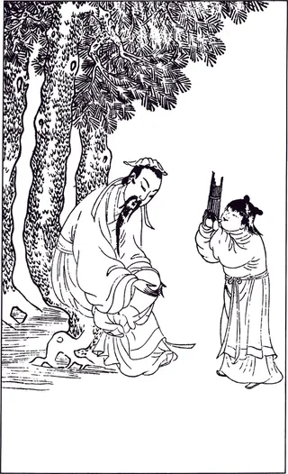 中国风古人物生活线稿158