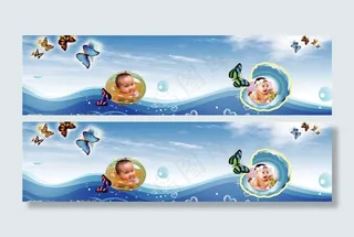 婴幼儿游泳素材图片