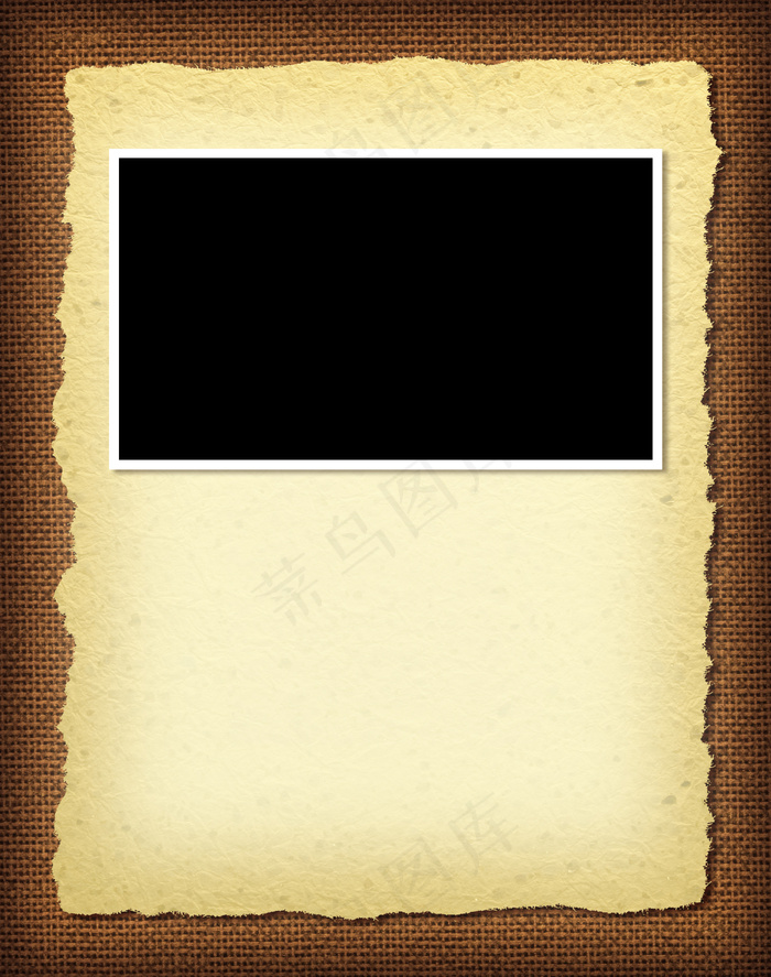 撕裂的纸 帆布 相框图片