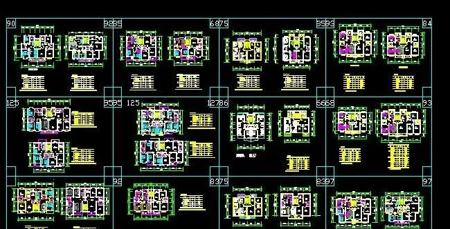 25个多层住宅经典户型施工图