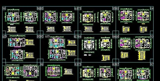 25个多层住宅经典户型施工图 25个多层住宅经典户型施工图