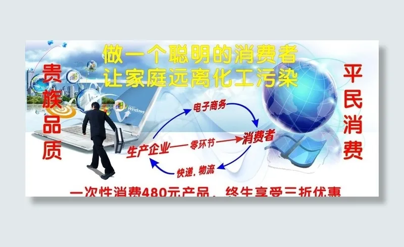中国通和电子商务图片cdr矢量模版下载