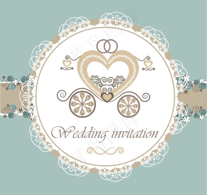 婚礼邀请卡图片