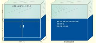 展柜背面立面图图片