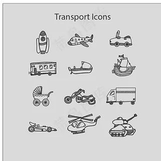 交通运输图标绘图图片