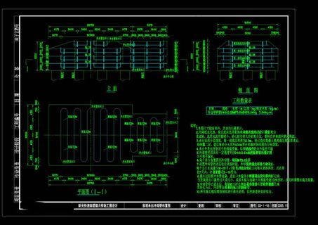 承台冷却管布置cad图纸