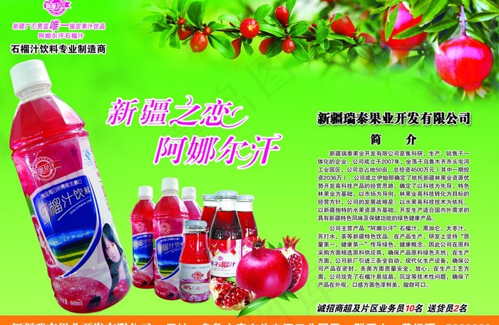 阿娜尔汗石榴汁图片(2835X2008(DPI:300))psd模版下载