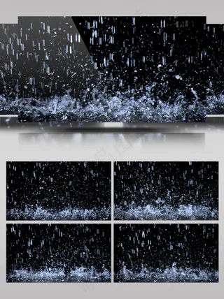 梅雨季节下雨 水珠雨滴素材