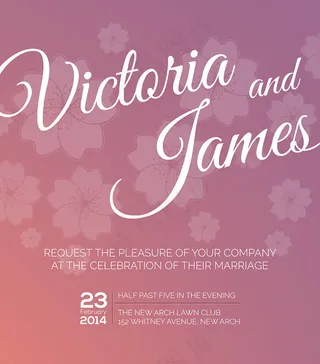 紫色花朵婚礼背景矢量素材