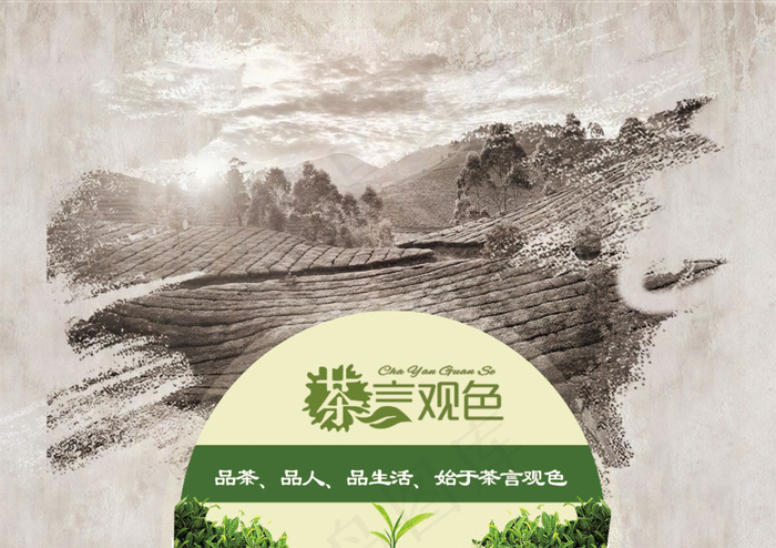 茶叶宣传海报图片psd模版下载