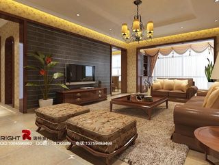 黄色调欧式客厅3dsmax2009...