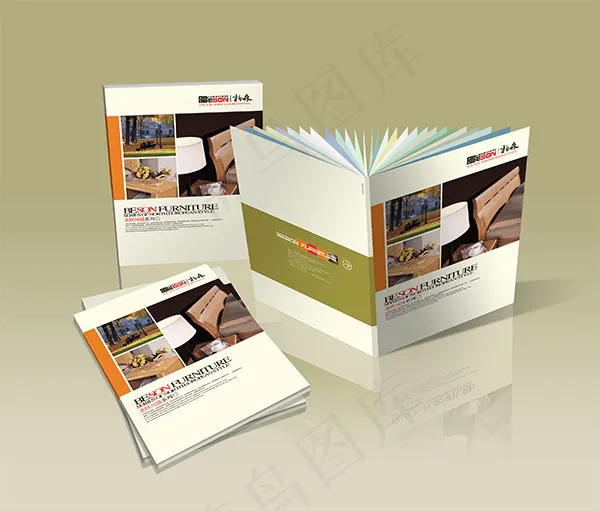 简洁企业画册效果图psd素材下载psd模版下载