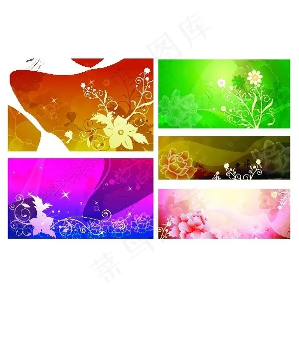 中国古典花卉背景矢量素材ai矢量模版下载