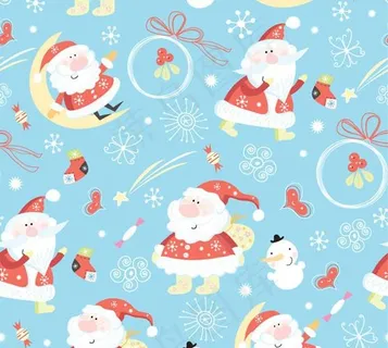圣诞节无缝背景图片 圣诞节无缝背景图片