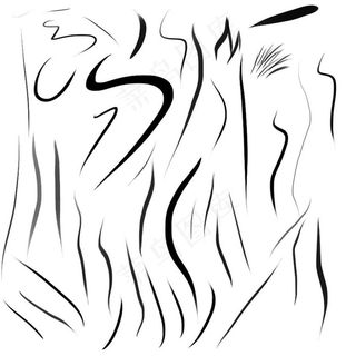 手绘涂鸦线体、各种绘画笔触Phot...