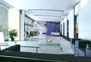 公司等待区3d模型免费下载,