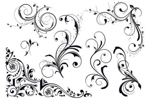 实用精致的花纹矢量素材