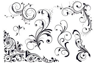 实用精致的花纹矢量素材