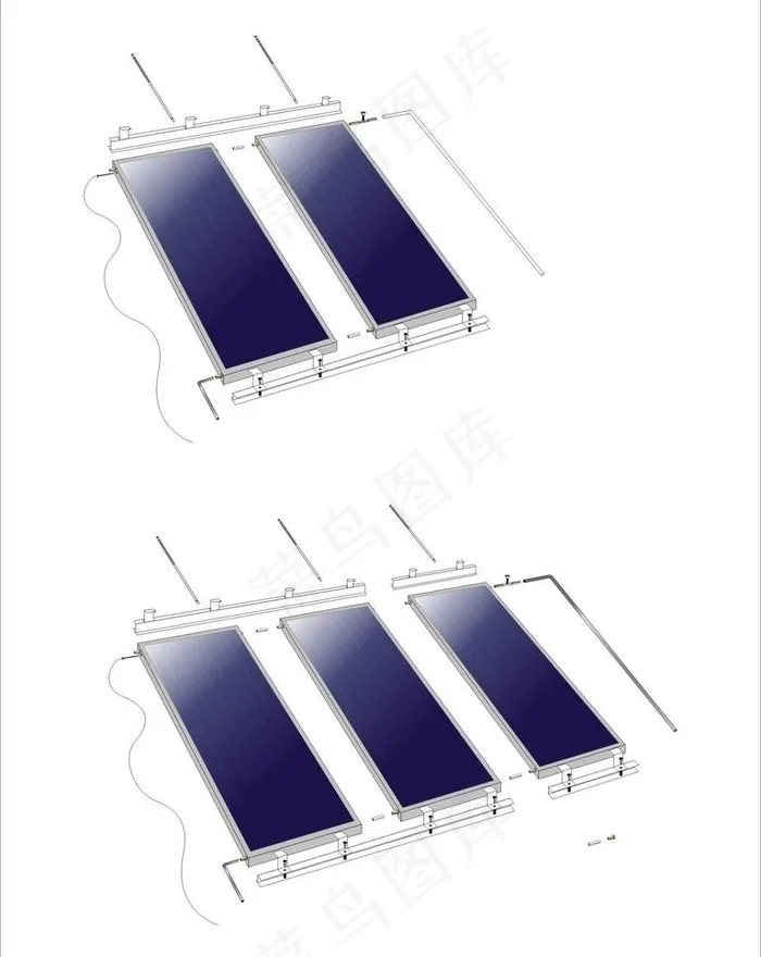 平板太阳能矢量图图片cdr矢量模版下载