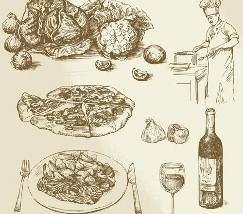图13食品复古插图矢量eps,ai矢量模版下载