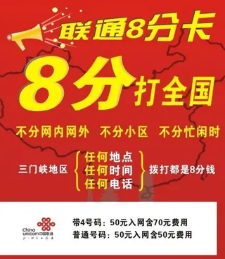 联通8分卡图片