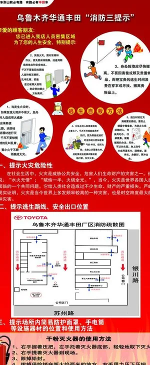 消防知识x展架图片